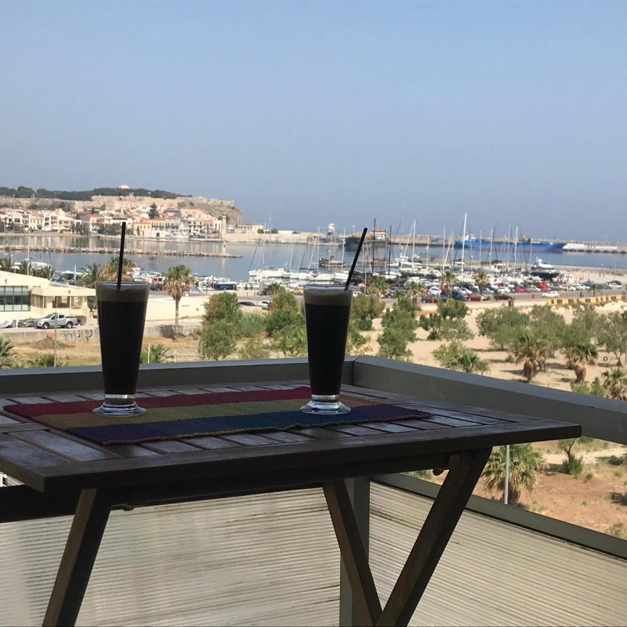 Apartment On The Beach With View Rethymno  Ngoại thất bức ảnh